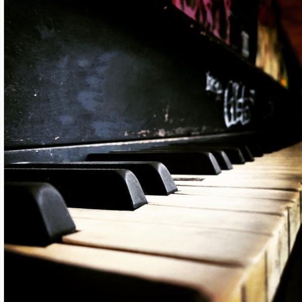 Public piano in San Antonio, Texas, United States