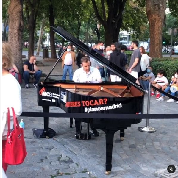 Public piano in Madrid, Community of Madrid, Spain