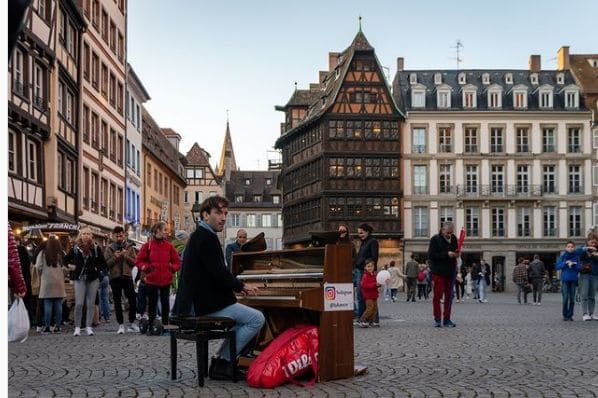 Photo of Strasbourg, France at Aux P'tits Crocs, Place de la Grande Boucherie, La Petite France, Krutenau, Strasbourg, Bas-Rhin, Grand Est, Metropolitan France, 67065, France