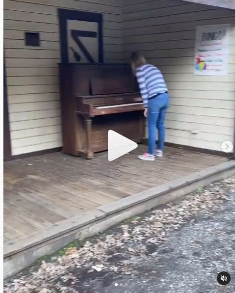 Public piano in Amador County, California, United States