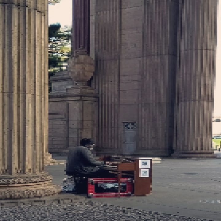 Public piano in San Francisco, California, United States
