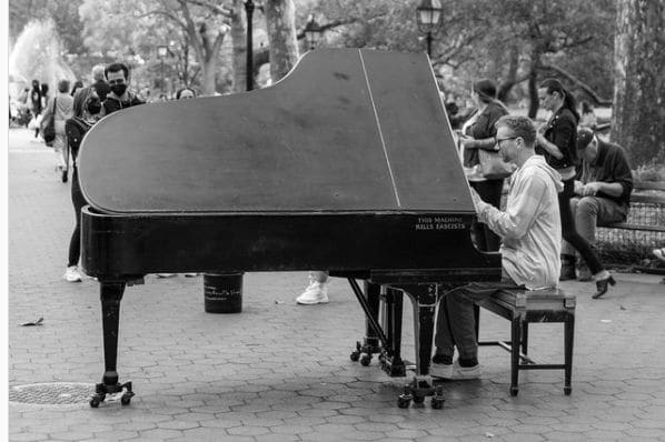 Public piano in New York, New York, United States