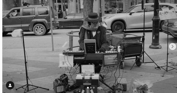 Public piano in Toronto, Ontario, Canada