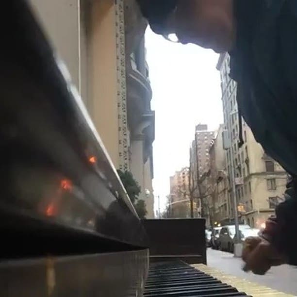 Public piano in New York, New York, United States