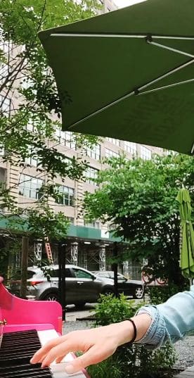 Public piano in New York, New York, United States