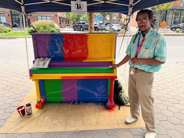 Photo of Downtown Fort Collins at Thamel Import Gift Shop, 19, Old Town Square, Fort Collins, Larimer County, Colorado, 80524, United States. pianos_about_town