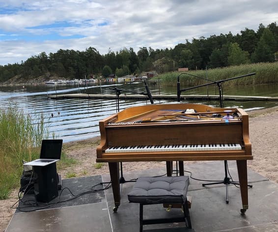 Public piano in Stockholm County, Sweden