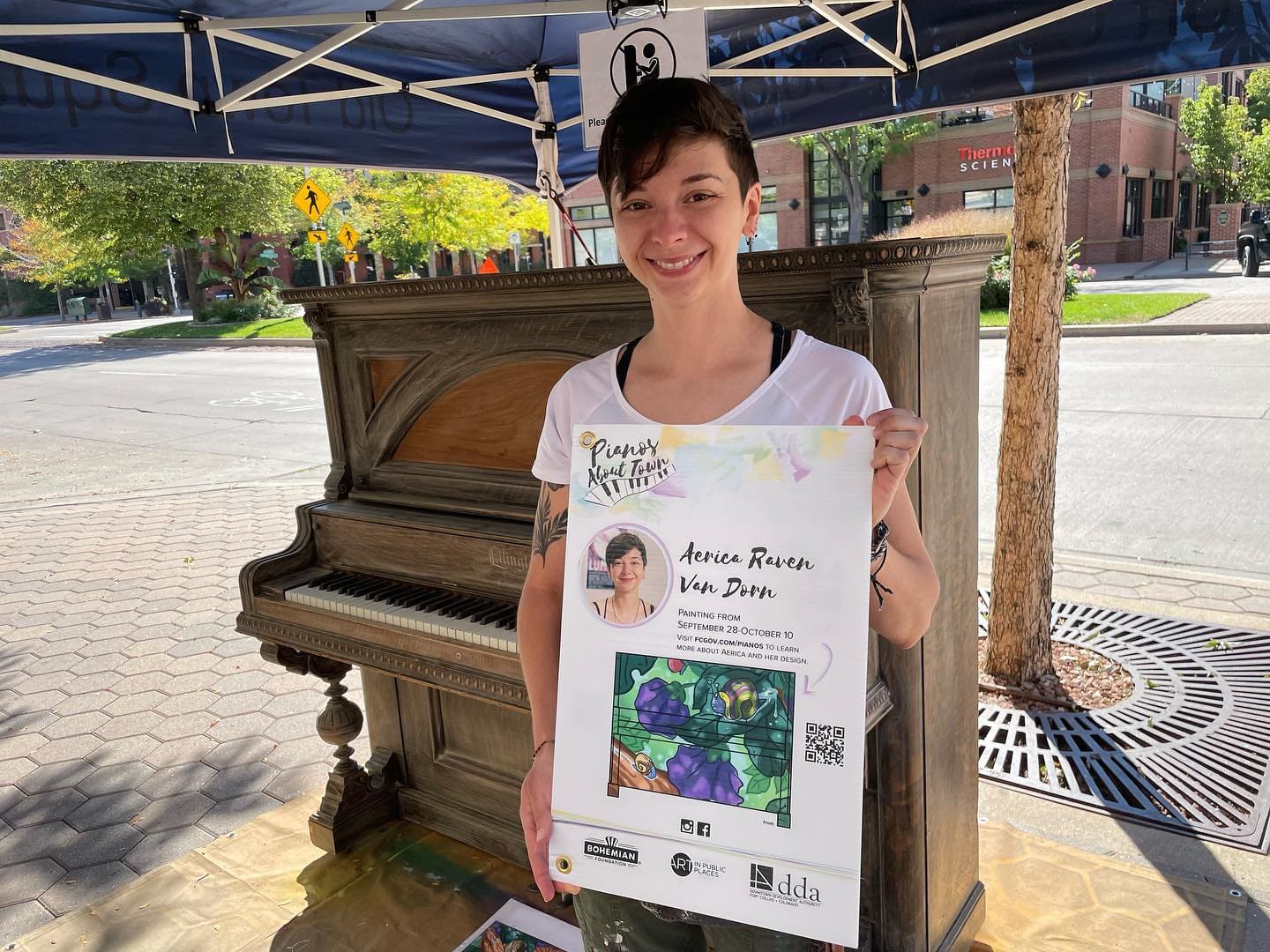 Photo of Downtown Fort Collins at Thamel Import Gift Shop, 19, Old Town Square, Fort Collins, Larimer County, Colorado, 80524, United States. pianos_about_town