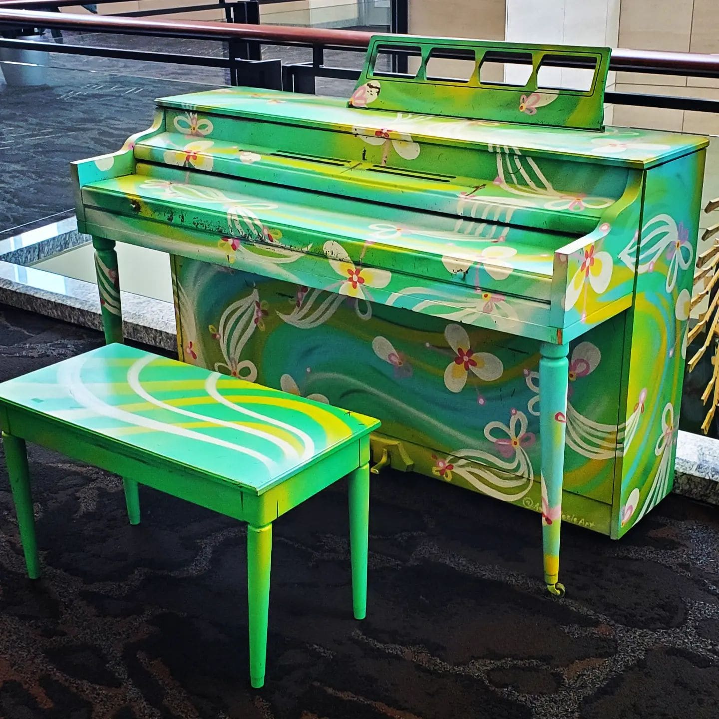 Public piano in Raleigh, North Carolina, United States
