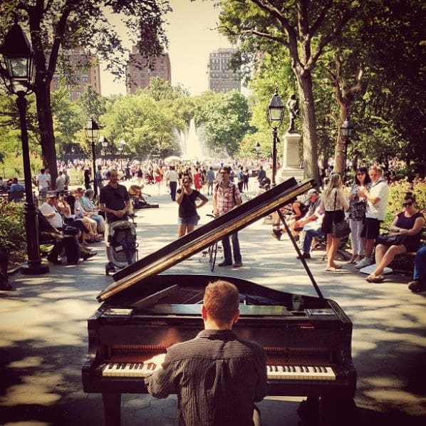 Photo of Washington Square Park at Washington Square Fountain, Washington Square South, Washington Square Village, Manhattan Community Board 2, Manhattan, New York County, New…