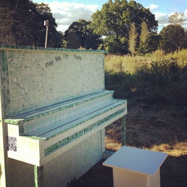 Public piano in Boston, Massachusetts, United States