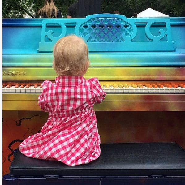Public piano in Raleigh, North Carolina, United States