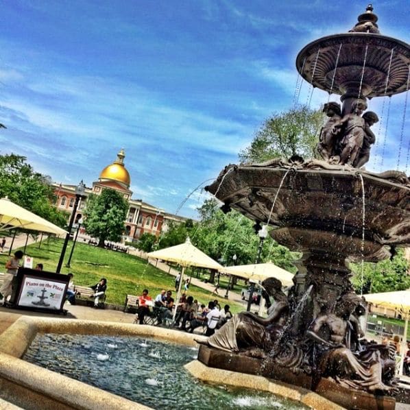 Photo of Boston Common at Soldiers and Sailors Monument, Mayor's Walk, Downtown Crossing, Beacon Hill, Boston, Suffolk County, Massachusetts, 02108, United States