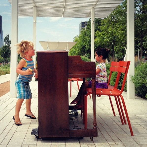 Public piano in Dallas, Texas, United States