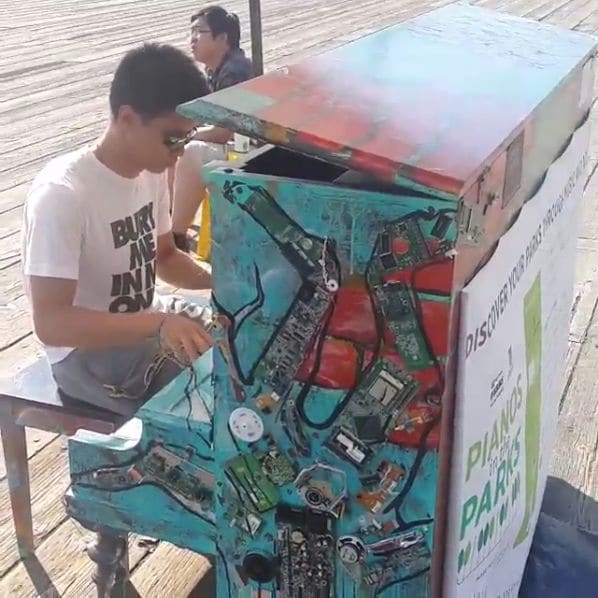 Public piano in Seattle, Washington, United States